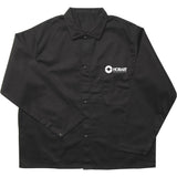 Flame-Resistant Cotton Welding Jacket by Hobart – Flame, Black, Model 770568