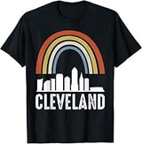 Cleveland Retro Youth Jersey Clothing Rainbow Cleveland T-Shirt