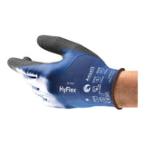 Healthcare HyFlex Series Nitrile Ultra-Light Multi-Purpose Glove by Ansell – 8, Nitrile, Blue, Pack of 144, Model 11925080