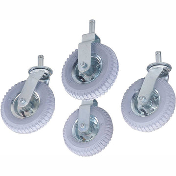 STEM CASTERS by Nexel – 20"L x 10"W x 10"H, 12-Gauge Steel, Gray, Model 188CP24