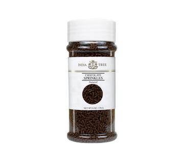 Natural Chocolate Sprinkles by India Tree – 6 ounces, Chocolate