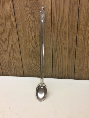 S/S Solid Spoon w/ 21" Hooked Handle by Vollrath – Commercial, Stainless Steel, Silver, Model 60170