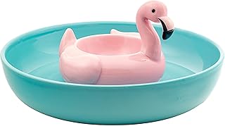 10 Strawberry Street Flamingo Pool Float Chip and Dip Platter