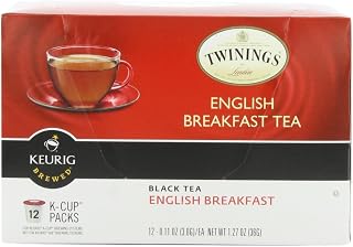 Twinings of London English Breakfast Tea K-Cups for Keurig, 12 Count (Pack of 6)