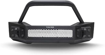 Go Rhino Rockline Stubby Front Bumper w/ Overrider | Galvanized Steel, Textured Black | 331101T | Fits 2007 - 2024 Jeep Wrangler JL, JLU, JK, JKU, Gladiator JT, 2-Door or 4-Door