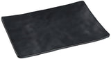 Asian Style Black Pearl Melamine with Matting Surface 8" X 5 1/2" RECTANGULAR PLATE box of by Yanco – Large, Melamine, Black, Pack of 48, Model BP-2008