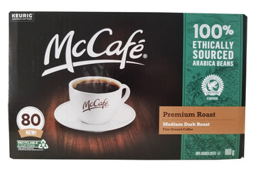 Premium Roast Coffee Pods by McCafe – 1 Count (Pack of 80), Pack of 80