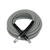 KobraJet Pressure Washer Hose by MTM Hydro – 3/8” 4000 PSI 75’, Rubber, Gray, Model 29.5213