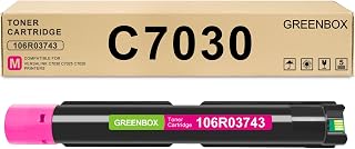 GREENBOX C7020 C7025 C7030 Toner Cartridge 106R03743, 1 Magenta | C7030 C7025 Magenta Toner Cartridge, C7020 Magenta Toner Cartridge, Replacement for Versalink C7020 C7025 C7030 Printer