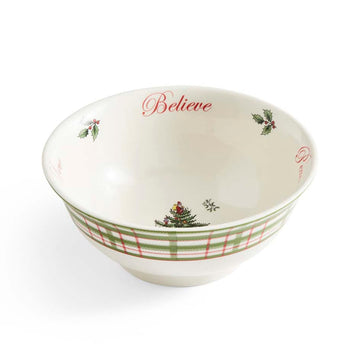 Spode Christmas Tree Revere Bowl, 27 Ounce Porcelain, Multicolor
