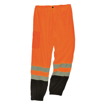 GloWear 8910BK High Visibility Mesh Reflective Safety Pants by Ergodyne – Polyester, Orange, Model 23935