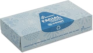AbilityOne Tissue, Facial, 2-Ply,White, 12 Dispensers 8540-00-793-5425: Package, 12 Item(s)