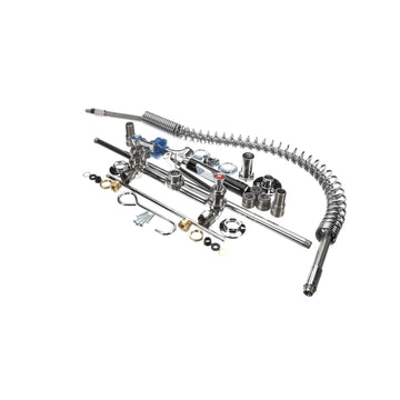 Stainless Steel 8" Pre-Rinse with EZ-Install Adapters by Fisher – 37.75"H, Stainless Steel, Model 52922