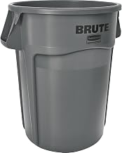 Rubbermaid Commercial Products Rubbermaid Commercial FG264300GRAY Brute Container Dome Top, 44-gallon, Gray
