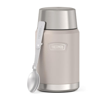 ICON Thermal Food Container 0.71 L 14 Hours Hot Sandstone Mat by THERMOS – 710 ml, 710.0 milliliters, Stainless Steel, Beige / Sandstone Mat, Model 4120323071