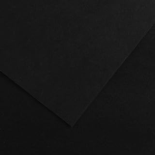 Canson Colorline #38 Drawing Paper, Black, 19.5" x 25.5", Acid-Free, 92 lb. (150gsm), 10 Sheets/Pack