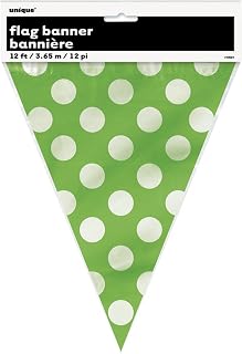 Unique Party Polka Dot Bunting (One Size) (Lime Green)