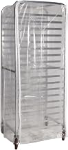Winholt SRC-58-3Z Heavy Duty Bakery Rack Cover, Clear Plastic w/3 Reinforced Zippers, Fits Standard Rack Sizes, Durable & Protective for Food Storage, Easy Access, Commercial-Grade