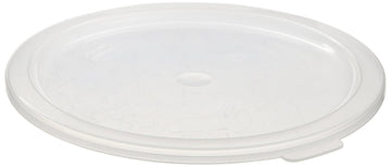 Translucent Round Lid for 6 qt and 8 qt Capacity Food Storage Container by Cambro – Plastic, Transparent, Model RFSC6PP