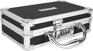 Vaultz Locking Medicine Case, Combination Lock Portable Storage Briefcase | Organizes medications, cash and valuables in one place, carrying handle for portability, compact 8.38x5.75x2.75 in size