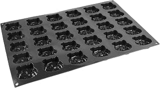 Sasa Demarle FX 01001 Flexipan Inspiration Baking Mat with 30 Panda-Head Cavities, Each 2-1/2 Inch x 3 Inch x 1 Inch High