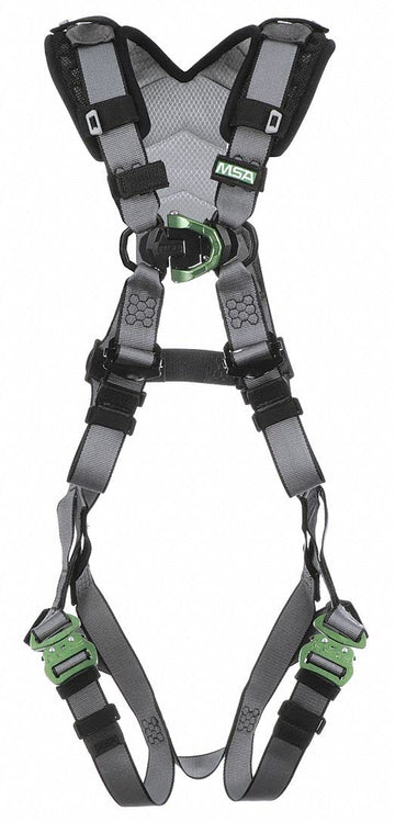 Full Body Harness by MSA – X-Small, Nylon, Black, Model 10194673