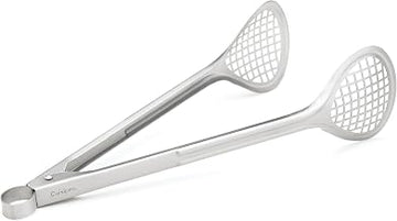 Cuisipro Stainless Steel Wide Grill/Fry Tongs, 12-Inch