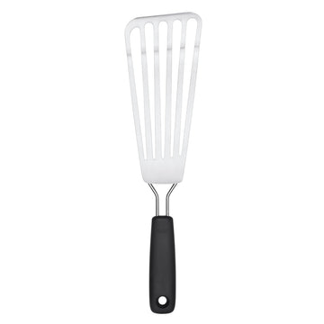 Good Grips Slotted Fish Spatula Stainless Steel by OXO – 1/2"W x 13.65"L/3-1/2", Stainless Steel, Model 1130900