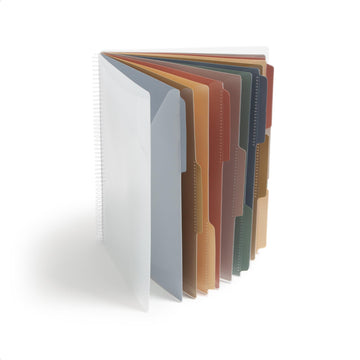 Project Organizer by SMEAD – Letter, Polypropylene (PP), Brights W/ Clear Cover, 24 Pocket, Model 89213