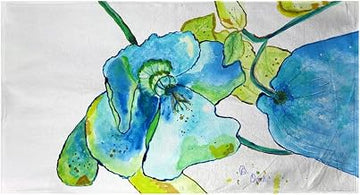 Blue Hibiscus Beach Towel
