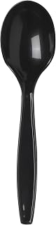Dixie 5.75" Heavy-Weight Polypropylene Plastic Soup Spoon by GP PRO (Georgia-Pacific), Black, PSH51, (Case of 1,000)