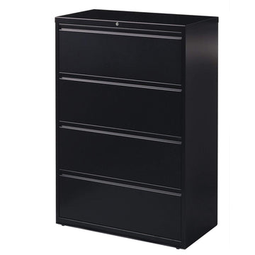 Lateral File Cabinet by Hirsh Industries – 36 x 18.63 x 52.5 inches, Metal, Black, Model 14989