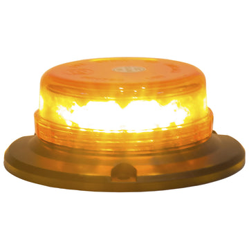 Buyers Products Low Profile LED Beacon by Buyers Products Company – 5.9" x 2.17", Stainless Steel, Amber, Model SL551ALP