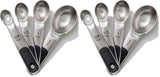 Good Grips 4 Piece Stainless Steel Measuring Spoons with Magnetic Snaps by OXO – 4 count (pack of 2), 15.0 milliliters, Stainless Steel, Pack of 2, Model 11132100