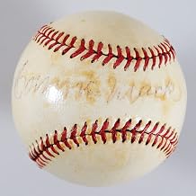 Connie Mack Signed Baseball Philadelphia Athletics - COA JSA