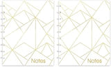 Blueline MiracleBind Notebook, Gold Collection, White, Large, 11 x 9 1/16 inches (AF3100.01) (Pack of 2)