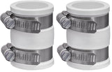1056-100 1-in. Flexible PVC Pipe Coupling for Plastic and Copper Plumbing Connections in White (Pack of 2) by Fernco – 1 Inch, Polyvinyl Chloride, Model 1056-100W