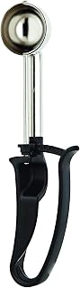 Zeroll Universal Extended Length EZ Disher Food Portion Control Scoop Designed for Right or Left Hand Use Dishwasher Safe, 1 3/4-Inch, Black