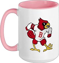 Bloomfield Jr-Sr Cardinals Ceramic Mug, Pink/White, 15oz