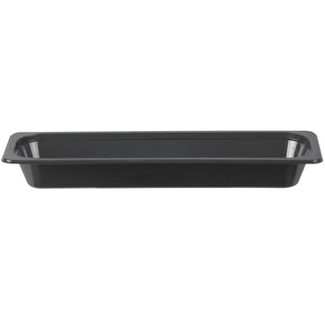 High Heat Half Size Long Food Pan in Black (Case of 6) 2-1/2" Deep by Cambro – Plastic, Black, Model 22LPHP110