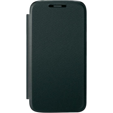Flip Shell for Moto G - Retail Packaging - Black by Motorola – Leather, black, Model ASMFLPCVBLK