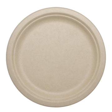 World Centric 9" Compostable Plates - Case of 1000 - Plant Fiber with no Added PFAS - PL-SC-U9-LFP