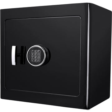 White Keypad Dark Interior Jewelry Safe by Barska – 1.01 cubic_feet, Alloy Steel, Black, Model AX12732
