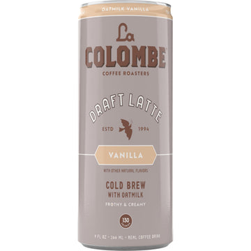 Coffee Draft Latte Oatmilk Vanilla, 9 Fl Oz, 4 Pack by La Colombe – 9 Fl Oz (Pack of 4), Pack of 4, Model OATVAN4