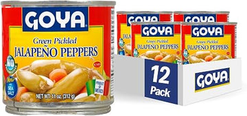 Goya Foods Green Pickled Jalapeno Peppers, Whole, 11 Ounce (Pack of 12)