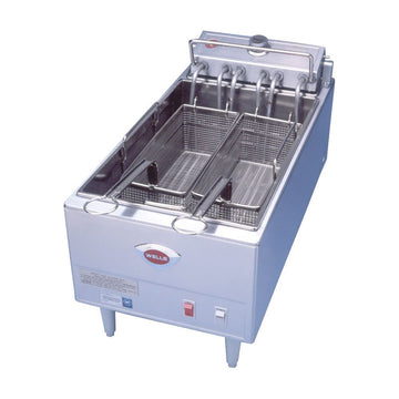 Commercial Deep Fryers by Wells – Stainless Steel, Metallic, Model F-1725