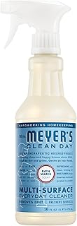 Mrs. MEYER'S CLEAN DAY Multi-Surface Cleaner, Rain Water, 16 fl oz | Removes Dirt and Freshens Surfaces, Everyday Use, All-Purpose Cleaner, Cruelty Free, Made with Essential Oils