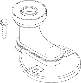Kohler 1302617 Plastic Trapway Service Kit, Unfinished