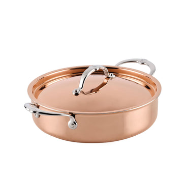 CopperBond® Aura™ 3.5-Quart Professional Copper Covered Braiser/Sauteuse by Hestan – 3.5 Quarts, Copper, Model 31843
