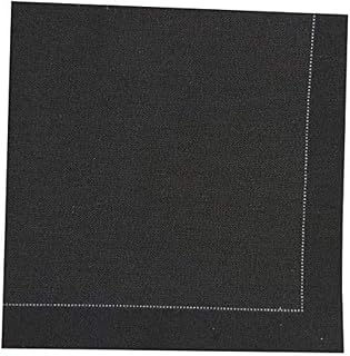 PacknWood 210SVCC20BK - Black Night Cotton Table Napkin - cloth cotton dinner napkin- kitchen napkin - dinner napkin cloth - cocktail napkin -cotton napkin- (7.9in x 7.9in) - 200 pcs